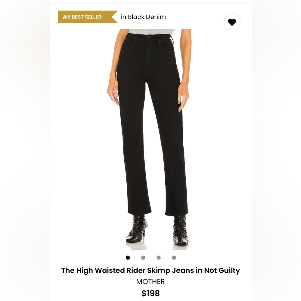 MOTHER Women's Hugh Waisted Rider Skimp Leg Jeans